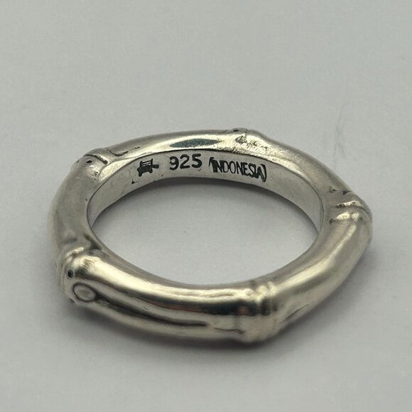 John Hardy Bamboo Band Sterling Silver - Size 7 - Picture 7 of 10